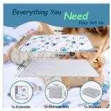 FUNSTAR Airplane seat Extender for Kids, Toddler Airplane Bed with Blanket, Airplane Travel Essentials, Durable and Comfortable Baby Portable Airplane Bed Flight Footbed (White).