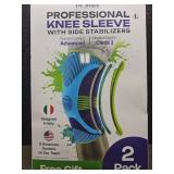 Professional Knee Sleeve with Side Stabilizers - 2 PackSize L - Retail: $29