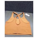 Huit8 Paris Designer Sports Bra - Caramel - Retail: $35