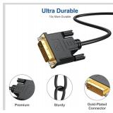 10 Feet DVI to DVI-D 24+1 Cable Male to Male Digital Video Monitor Cable for HDTV, Gaming, Monitor, Projector