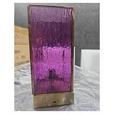 Modern Purple LED Glass Table Lamp