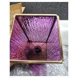 Modern Purple LED Glass Table Lamp