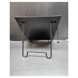 Cookbook Stand Recipe Book Holder Metal Cook Book Holder for Kitchen Counter,Vintage Cookbook Holder Stand with Weighted Chains-Black