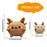 Y-times Crochet Kit for Beginners,DIY Sheep Crochet Kit,Learn to Crochet for Adults Kids,Cute Sheep Knitting Kit Supplies,Accessories Including Yarn Hook -with Step-by-Step Video Tutorials