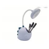 Dinosaur LED Desk Lamp - Adjustable 360 Gooseneck, USB Rechargeable, Pen Holder, Fun Gift for Kids