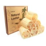 6 Pack Luffa Sponges Gentle Exfoliating Body Scrubber for Shower Natural Loofah Sponge Unveil Your Skin