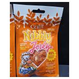 Lot of 3 Catit Nibbly Jerky Cat Treats, Chicken Recipe - Grain-Free Cat Treat White 1.06 Ounce BB 17 SEPT 2025