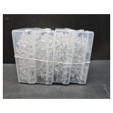 Lot of 4 120Pcs Clear Push Pins Tacks for Bulletin Board, Plastic Head, Steel Point, Thumb Tacks