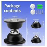 XIANQU Magnetic RV Door Holder, RV Magnetic Door Stopper, Magnetic Baggage Door Catch, RV Door Holder for RV, Trailer and Camper, RV Accessories (Black-2 Pack)