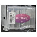 XXL Coffin Nail Tips No C Curve 240 Pcs Extra Long XL Clear Fake Acrylic Half Cover Ballerina False Nails Use in Extension for Salons and Home DIY Nail Art,12 Sizes (No C Curve)