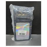 100 pcs Black Mylar Bags Holographic Resealable Foil Pouches for Food Storage and Necklace,Key Chain,False Eyelashes Packaging for Small Business(4.13x5.91Inch)