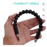 Flexible Screwdriver Extension, Drill Bit Extension, Magnetic Hex Soft Shaft Bendable Snake Bit Drill Drill Bit Kit Adaptor Flexible Drill Bit Extension, 11.6 Inch Drill Bit Extension For Computer