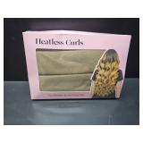 Heatless Curls Overnight, Hair Curlers to Sleep in, Soft Heatless Curling Ribbon Set With Clips for Perfect Natural Curls, Long Short Hair (Brown)
