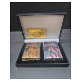 SW Donald Trump Playing Cards - Gold Plated Playing Cards Gold Plated Deck of Waterproof Poker Cards for Game for Table Games Good Gift for Friends, Men, Boyfriends (Gold&Silver w/Box)