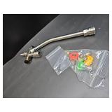 Foam Cannon Dual-Connector Accessory, 1/4 Inch Pressure Washer Gun Double Tip Attachment with 5pcs Pressure Washer Nozzles Pressure Washer Accessories for Car Motorcycle Washing Home Cleaning