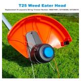 RO6G Replacement Husqvarna Weedeater Head T25 for 128LD Trimmer Head Replace Husqvarna Weedeater Parts 125L, 128L, 128CD, 128LDX, 128R, 223R,128LD, 223L, 122C, 966674001, 537338310
