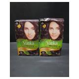Lot of 2 Dabur Vatika Henna Hair Color - Henna Hair Dye and Conditioner, Zero Ammonia for Strong and Shiny Hair, 100% Grey Coverage, 6 Sachets X 10g (Natural Brown) BB 6 2025
