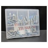 Zinc Heavy Duty Self-Drilling Drywall Anchor Kit - 50 Metal Anchors with 50 #8 x 1-1/4" Screws        Total 100 Pieces"