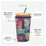 Sok It JavaSok Iced Coffee & Cold Soda Insulated Neoprene Cup Sleeve (Sweet Notes, Medium: 22-28oz)