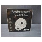 BSVI Desk Fan Portable, Personal Mini Desktop 3 Speeds Quiet Small Table Fan with Cable USB Powered for Home Office Study reading Bedroom Indoor Car Outdoor Travel
