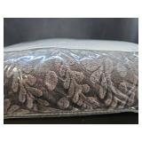 Superior Aspen Cotton Blend 3 Piece Bedspread Set, Oversized Bedspread, 2 Pillow Shams, Medium Weight Blanket, Home Bed Decor, Floral Scalloped, Matelasse Coverlet, Bedding Essential, Full, Charcoal