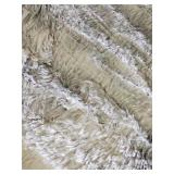 70x45 inch Tie Dyed Grey Small qThrow Rug for Entryway Non Slip, Mini Fluffy Grey Rugs for Bedroom, Plush Furry Cozy Front Entrance Indoor Floor Carpet Home Decor Aesthetic Nursery
