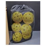 Pickleball Balls, 40 Holes Outdoor Pickleballs, High Elasticity & Durable Pickle Balls for All Style Pickleball Paddles Yellow