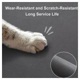 YCT Cat Food Mat for Pet Dog Food Mat, Cat Mat for Food and Water, Cat Feeding Mat Pet Dog Cat Bowl Mat, Non-Slip Super Absorbent, with Multiple cat Heads Logo, 18.1 x 11.8 inches, Dark Grey