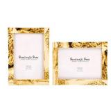 Handicrafts Home 5x7 Picture Frames Pack of 2 - Deco Collection Handcrafted Photo Frames