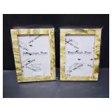 Handicrafts Home 5x7 Picture Frames Pack of 2 - Deco Collection Handcrafted Photo Frames