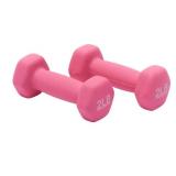 Amazon Basics Neoprene Dumbbell Hand Weights for Exercise and Muscle Toning 2LB