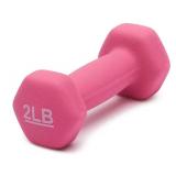 Amazon Basics Neoprene Dumbbell Hand Weights for Exercise and Muscle Toning 2LB