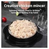 Chicken Shredder Tool Twist Meat Shredder Creative Easy Operation Spinning Minced Meat 10 Times Faster Than Hand Shredding Bottom Anti Slip Effortless Full star Vegeta Chicken
