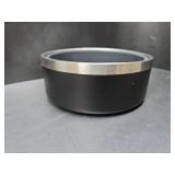 Slow Feeder Pet Bowl, 32oz (4 Cups), Stainless Steel, Non-Slip Base, BPA/PVC/Lead-Free, Portable, Removable Insert for Food and Water Bowl, Healthy Eating for Both Dogs and Cats, Black