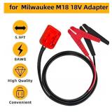 for Milwaukee M18 Batteries Jumper Cables with Adapter, 8AWG 5.58FT Auto Jump Starter Booster Cable for Milwaukee M18 18V Tools Accessories (Battery not Included)