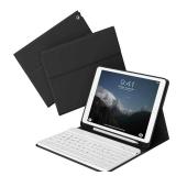 kenke Keyboard Case for iPad 9th/8th/7th Generation (10.2 Inch, 2021/2020/2019), Magnetic Detachable Wireless Bluetooth Keyboard, Thin & Light Keyboard Case with Pencil Holder, Black