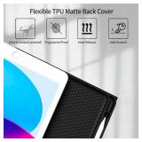 kenke Keyboard Case for iPad 9th/8th/7th Generation (10.2 Inch, 2021/2020/2019), Magnetic Detachable Wireless Bluetooth Keyboard, Thin & Light Keyboard Case with Pencil Holder, Black