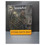 SpaceAid Stone Bath Mat, Instant Dry Diatomaceous Earth Shower Mat Non Slip, Large Bathroom Quick Dry Diatomite Bath Mat, Fast Drying Water Absorbing Stone Mats (White)