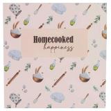 Homecooked Happiness Vintage Recipe Binder 3 Ring, 50 Blank Doubled-Size Cards, 50 Clear Protective Sleeves, 5 Dividers for Recipes Desserts, Bread & Pastries, Main Dishes, Soup & Salads, Appetizers