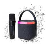Karaoke Machine for Adults and Kids - Portable Bluetooth Speaker With Wireless Microphone, Toys for Boys/Girls 4-13