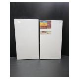 MASTERPIECE Z2VS-0814 Vincent Pro 7/8" Deep Sausalito Heavy Weight and Texture 14 oz Cotton Stretched Canvas 8" x 14" White 2 Pack"