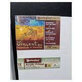 MASTERPIECE Z2VS-0814 Vincent Pro 7/8" Deep Sausalito Heavy Weight and Texture 14 oz Cotton Stretched Canvas 8" x 14" White 2 Pack"