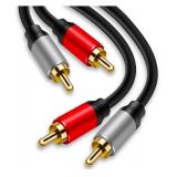 2-Male to 2-Male RCA Audio Cable 32.9 ft/10m