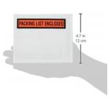 Packing List Envelopes 4.5"x5.5" Pouches Invoice Enclosed Adhesive Bags Pack of 1000        clear PL_1000PK"