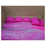 Nuenen 50 Pcs Employee Appreciation Tumbler with Straw and Lid Bulk Water Bottle Plastic Ice Coffee Cup 24oz Thank You Tumbler Inspirational Travel Mugs Bulk for Coworker Friend (Classic Style) Pink
