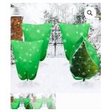 Berlune 4 Pcs 80 x 95" Large Heavy Duty Plant Cover Freeze Protection with Zipper and Drawstring for Cold Weather Warm Frost Protection Bag Blanket Jacket for Protection Outdoor Shrub and Tree"