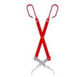 MACHEE Fire Pit Poker 20" Long Tongs Poker Fireplace Tool Log Grabber Wood Burning Fire Pit Tongs for Outdoor&indoor Campfire Fireplace Tongs Heavy Duty Grabber Wood Tongs"