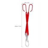 MACHEE Fire Pit Poker 20" Long Tongs Poker Fireplace Tool Log Grabber Wood Burning Fire Pit Tongs for Outdoor&indoor Campfire Fireplace Tongs Heavy Duty Grabber Wood Tongs"