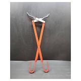 MACHEE Fire Pit Poker 20" Long Tongs Poker Fireplace Tool Log Grabber Wood Burning Fire Pit Tongs for Outdoor&indoor Campfire Fireplace Tongs Heavy Duty Grabber Wood Tongs"