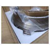 Nuvo Lark 16w 9.75" LED Flush Fixture w/ Satin White Glass in Brushed Nickel"